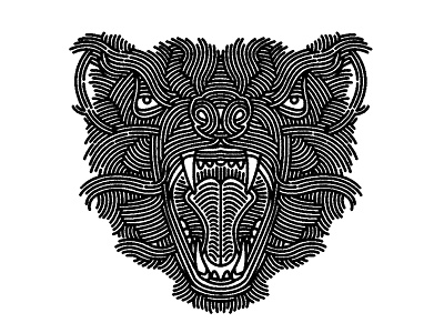 tasmanian devil - (for) print animal cat design devil graphic illustration linework print screen printing tasmanian