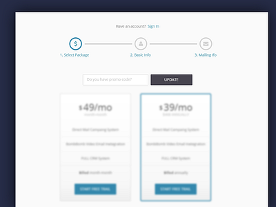 Step by step registration process process registration sign up steps ui ux web design wip