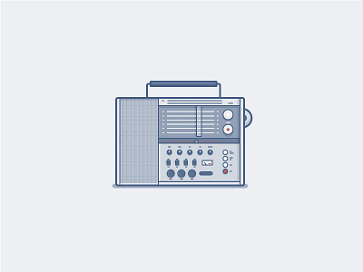 Braun Portable Radio daily challenge dieter rams icon radio vector