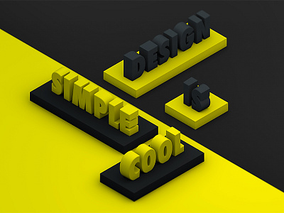 Type Tue - Simple Design 3d type cinema4d cr6 type type tuesday typography