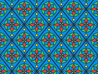 Pattern church diamond pattern window