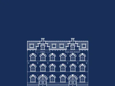 Illustration Old Cheese Factory draft house illustration old sketch warehouse