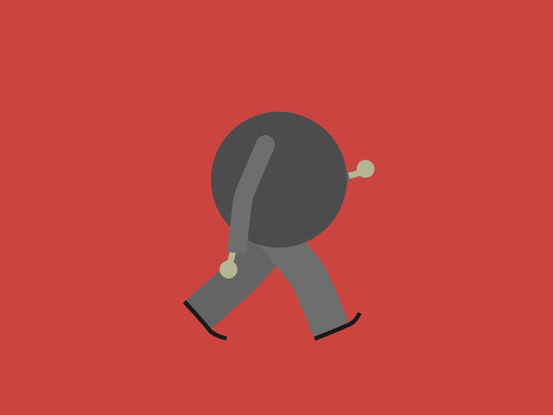 RubberHose Character Rig Test - Stride 2d after effects animated animation cel character gif loop rubberhose walk walk cycle