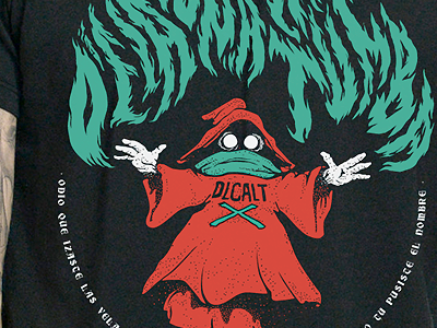 DLCALT TEE band design illustration masters of the universe merchansdising motu orko post hardcore post rock t shirt tee