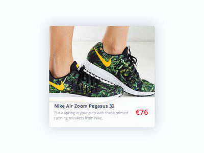 19/30 - Related Product Card card daily nike price product shoes ui widget