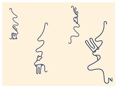 Hide and seek christmas cute ears illustration love rabbit warm winter