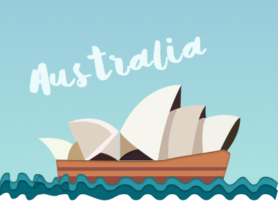 Illustrated icon .2 australia handwritten icon typography ui