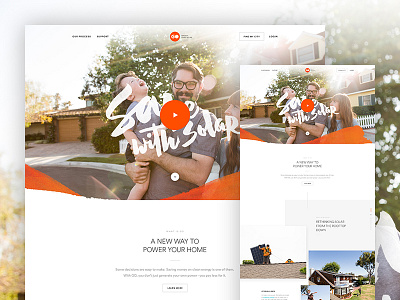 GO Sneak Peek design go hero layout parallax solar type ui web