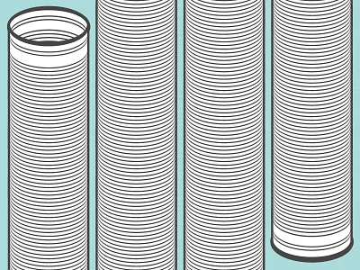 Tin Can Day black blue can circle circles outline stripes tin can tin can day white