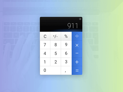 Day004 application calculator clean design graphics ui web widget
