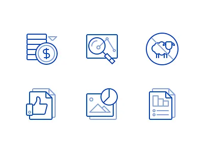 Some Icons data icons illustration like money rodchenkod sheep statistics