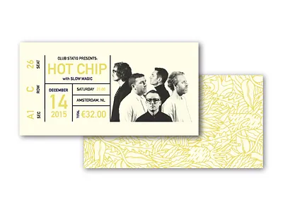 statig tickets branding design graphic identity music ticket typograhpy