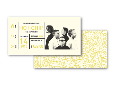 statig tickets branding design graphic identity music ticket typograhpy