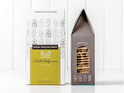 Little Belgians Cookie Packaging baking belgian box cookies custom dessert gable package packaging repeat