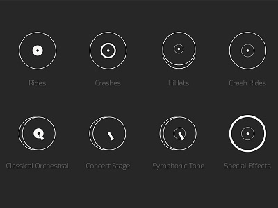 Zildjian Icon Library concert crash cymbal hihats icon line music orchestral rides symphonic tone zildjian