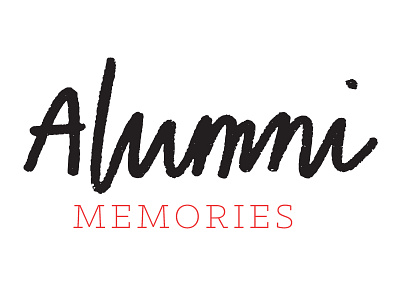 Alumni Memz alumni handwritten header