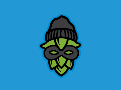 Hops And Robbers beer craft beer graphic design hops illustration