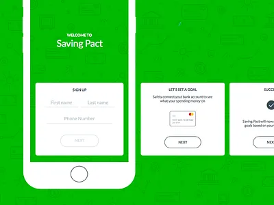 Signup cards cards onboarding signup