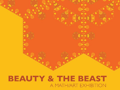 Beauty and the Beast art fractal geo geometric geometry gill sans hex hexagon orange pattern show warm