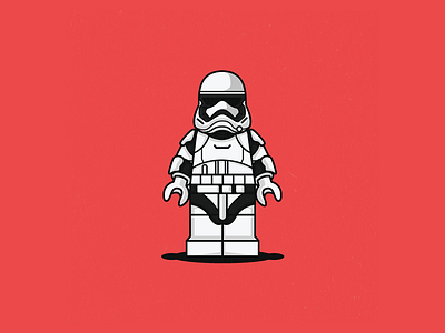 Stormtrooper - Famous Lego art artwork character design dribbble flat graphic icon illustration lego starwars