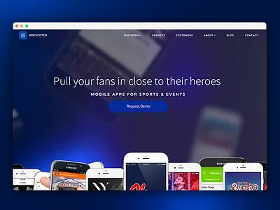 Hopscotch Website WIP gohops homepage hopscotch mobile app website