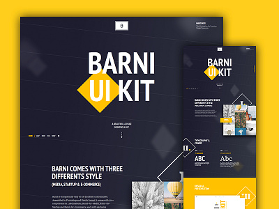 Barni UI Kit - Case Studies barni bechance case market me photoshop sketch studies ui ui kit ux wireframe