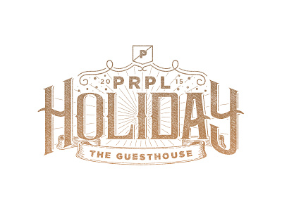 PRPL Holiday Menu 2015 2015 christmas handlettering holiday illustration prpl