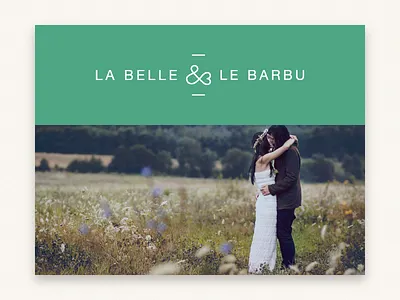 La Belle et le Barbu branding logo market place sébastien trezel wedding