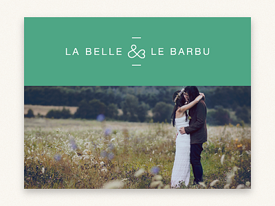 La Belle et le Barbu branding logo market place sébastien trezel wedding