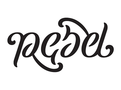 Rebel Rebel ambigram bowie hand lettering lettering type typography