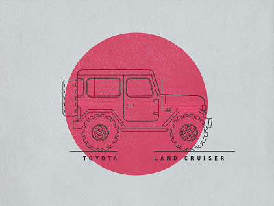 Toyota Land Cruiser FJ40 - Made in Japan 4x4 fj40 fun illustration land cruiser toyota