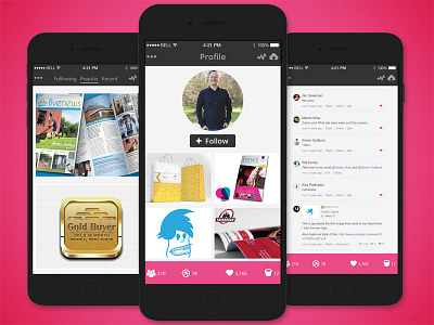 Iphone Dribbble App dribble app iphone ui ui user interface