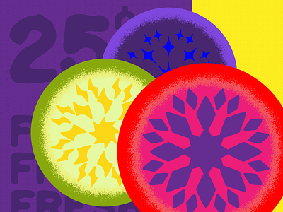 strange citrus citrus geometric illustrator scripting stipple