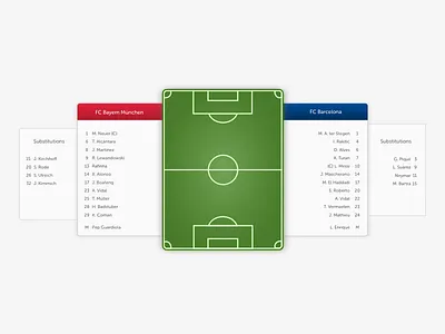Football Lineup - Sidebar football lineup sketch soccer