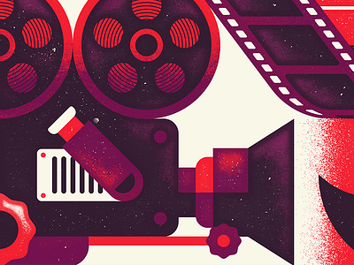 Sneak Peak Poster camera education film illustration texture university