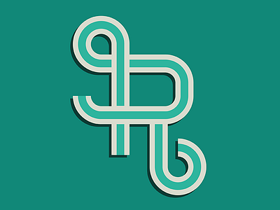 R color illustration lettering typography