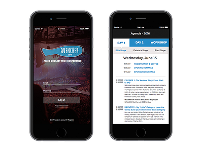 Tech conference app agenda conference mobile
