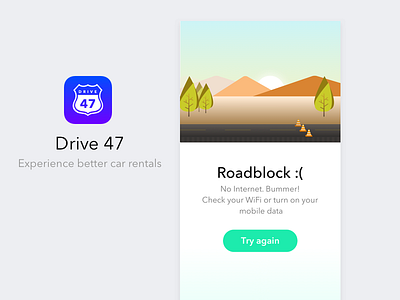 Dribbble C app avenir car illustration ios minimal rent