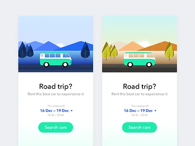 Drive 47 - Experience better car rentals app avenir car illustration ios minimal rent