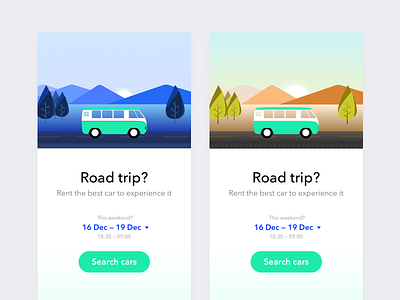 Drive 47 - Experience better car rentals app avenir car illustration ios minimal rent