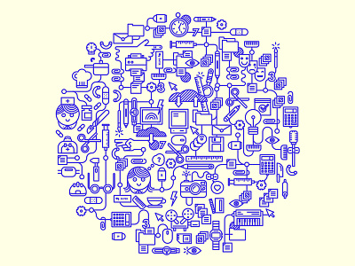 POCC circle graphics icons