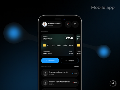 Finance Management App app digital banking finance finance app fintech fintech app ios app mobile app money management payment transactions ui ux wallet