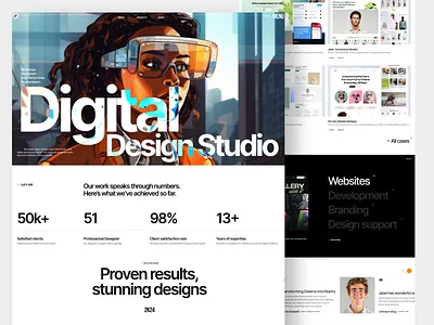 Jabel - Creative Design Agency Landing Page Website / UI agency agency landing page agency website bold company creative creative agency creative direction digital agency home page jabel landing page marketing portfolio portfolio website studio ui web design website website design