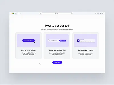 Become an affiliate section affiliate design figma landing page section ui ux website white