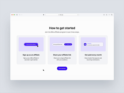 Become an affiliate section affiliate design figma landing page section ui ux website white