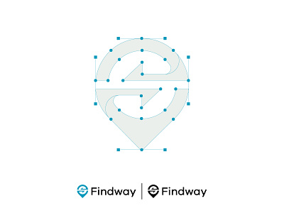 findway- location logo branding design find find way gateway location logo logo logo design minimal path pin travel guide traveling logo way