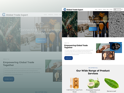 PT Global Trade Expert - Design Web Export Service branding design graphic design ui ux web website