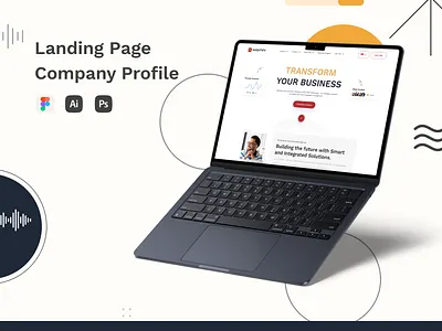 Landing Page - Company Profile branding cleandesign company profile design designportfolio landing page landingpages productdesigner ui uidesigner uiuxdesign uiuxdesigners userexperience ux researcher uxdesigner video