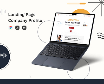 Landing Page - Company Profile branding cleandesign company profile design designportfolio landing page landingpages productdesigner ui uidesigner uiuxdesign uiuxdesigners userexperience ux researcher uxdesigner video