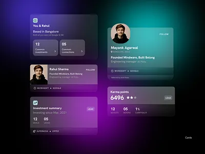 Investment app components nightmode components investment payment ui ux